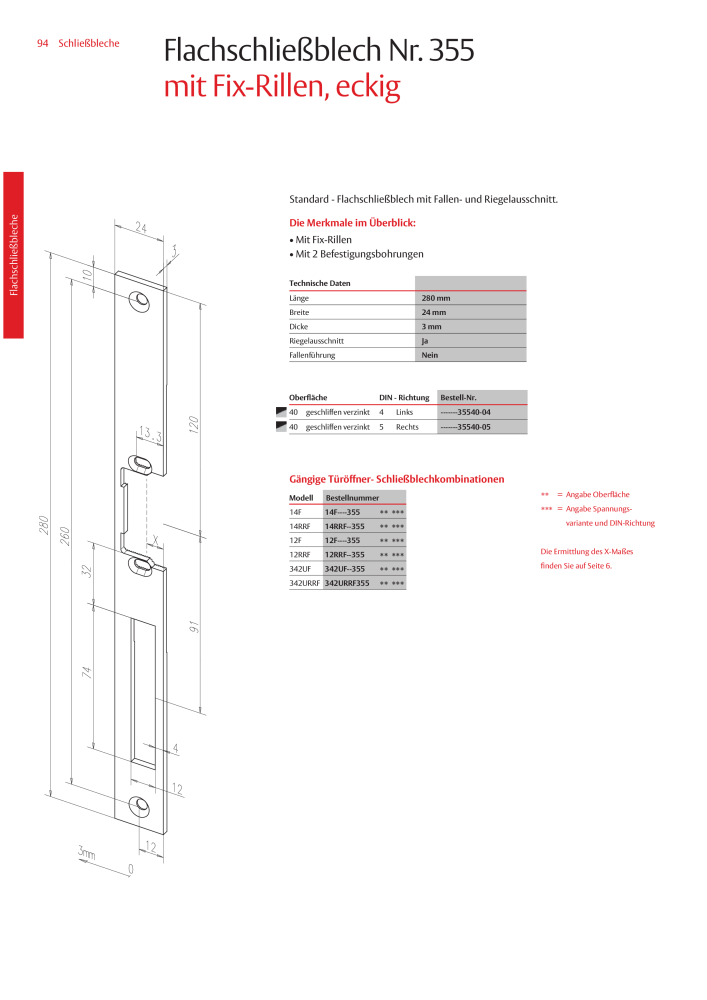 ASSA ABLOY Schließbleche NR.: 321 - Seite 94