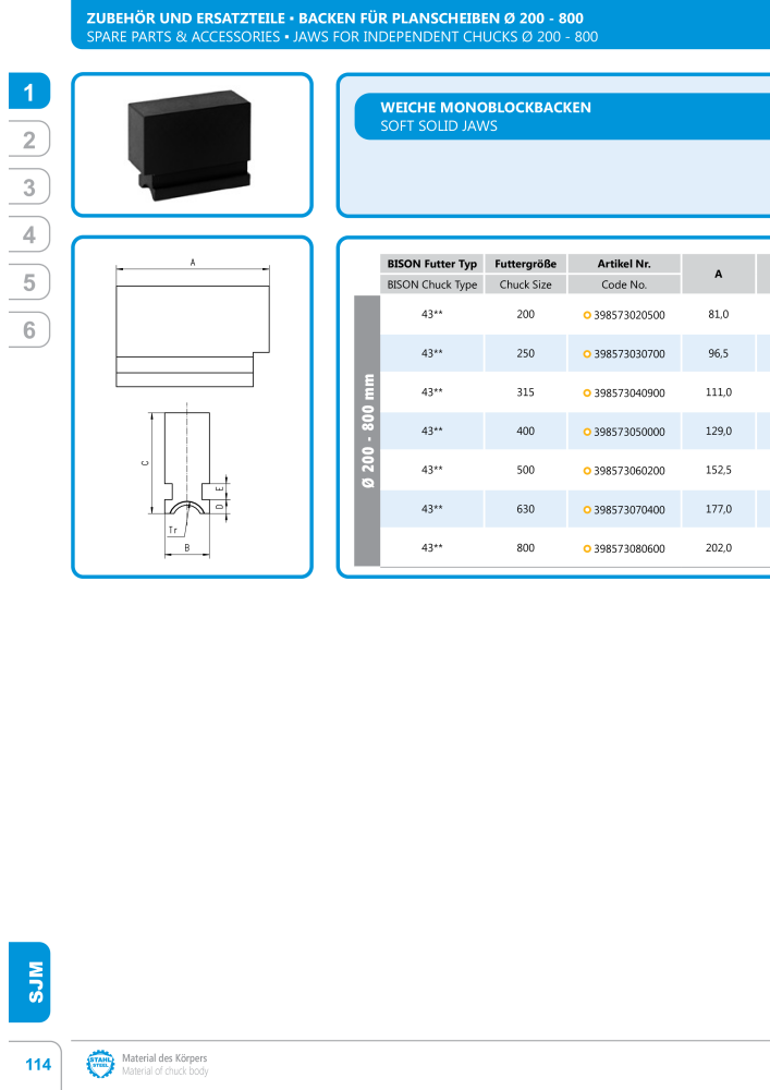 BISON Hauptkatalog Spanntechnik NR.: 412 - Seite 216