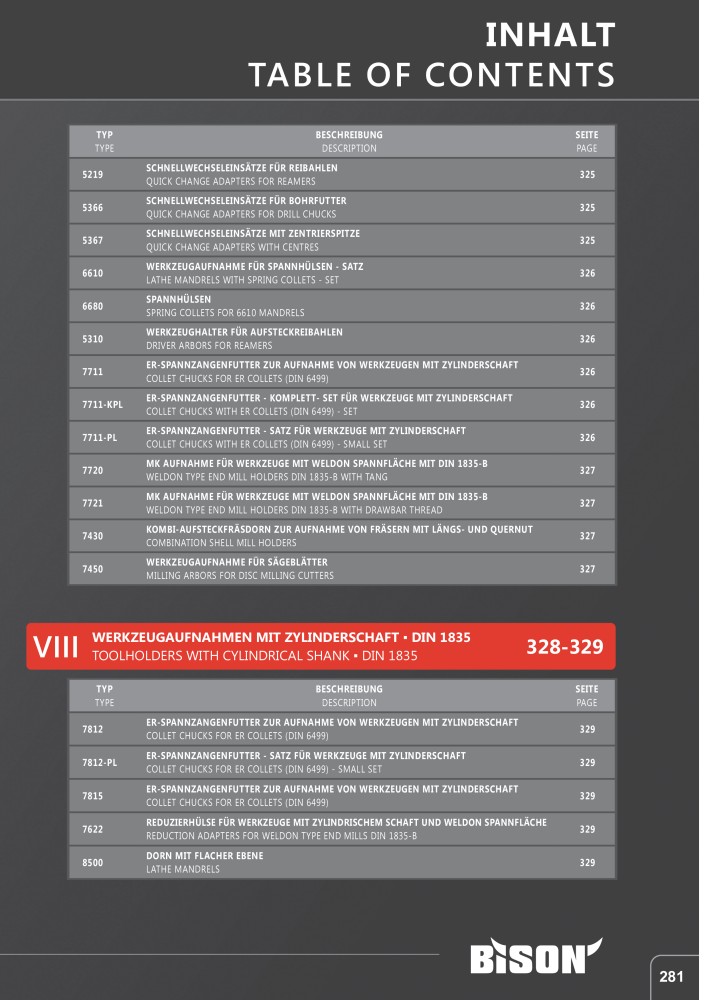 BISON Hauptkatalog Spanntechnik NR.: 412 - Seite 551