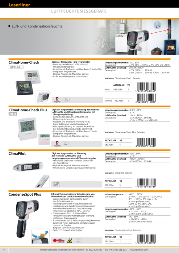 Laserliner ClimaHome-Check (black) 082.428A