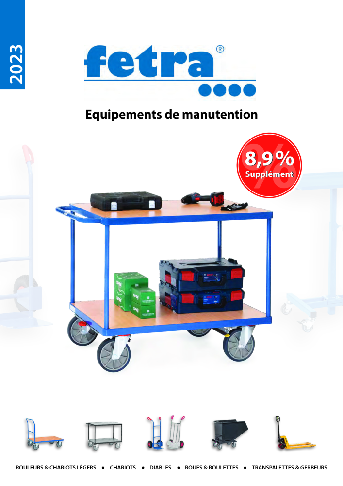 fetra Catalogue Equipements de manutention Nb. : 566