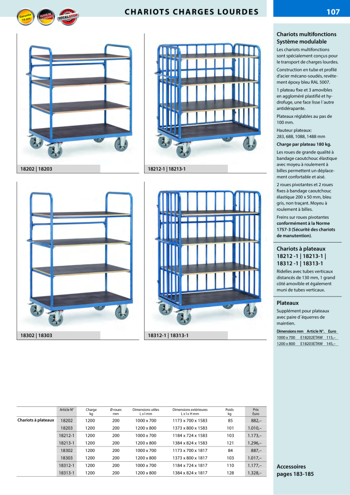 fetra Catalogue Equipements de manutention NR.: 566 - Seite 107