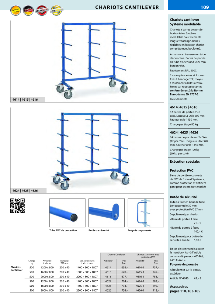 fetra Catalogue Equipements de manutention Nb. : 566 - Page 109