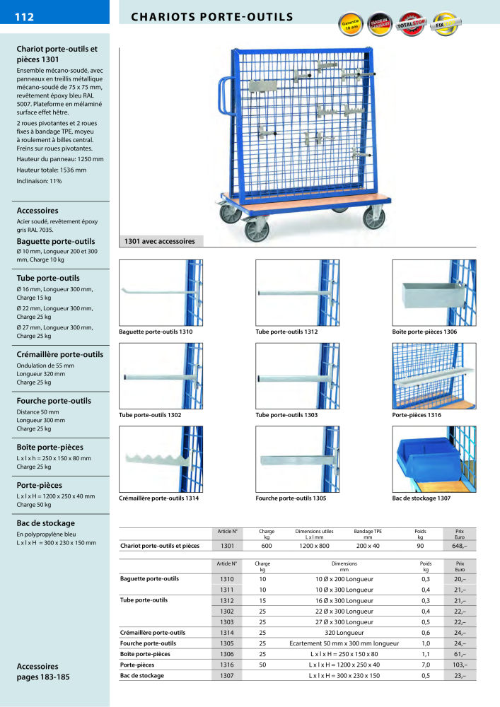 fetra Catalogue Equipements de manutention NR.: 566 - Pagina 112