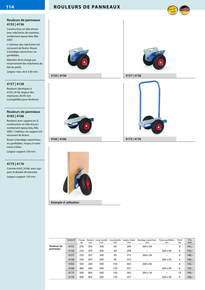 fetra Catalogue Equipements de manutention NR.: 566 - Seite 114