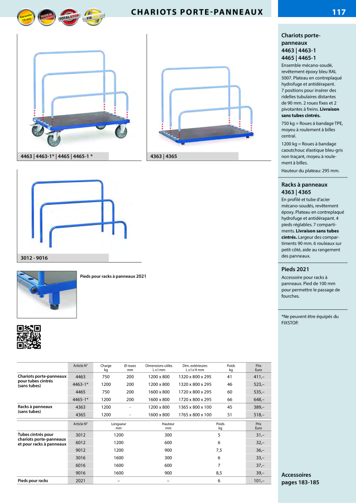 fetra Catalogue Equipements de manutention Nb. : 566 - Page 117