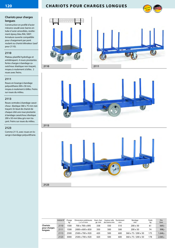 fetra Catalogue Equipements de manutention NR.: 566 - Seite 120