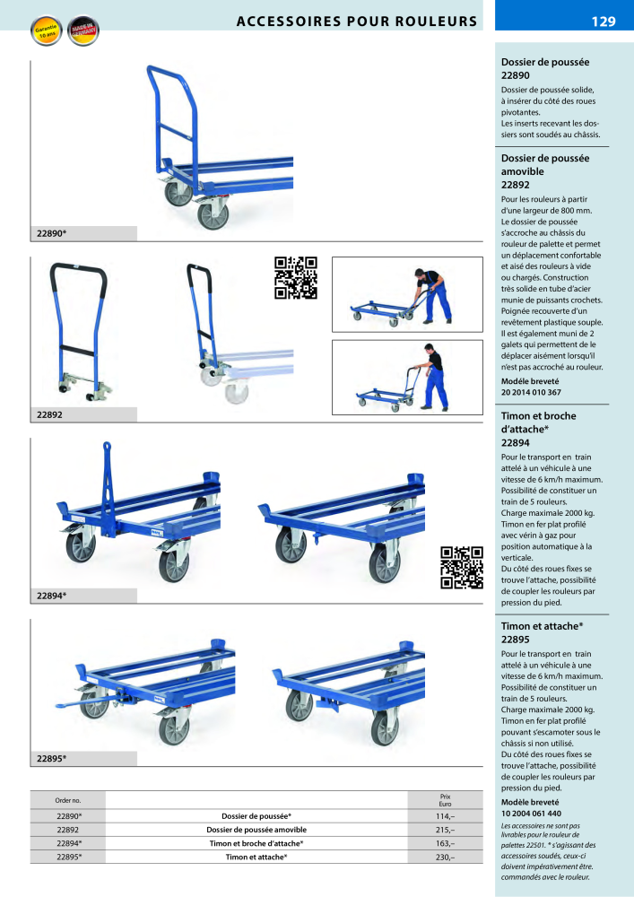 fetra Catalogue Equipements de manutention Nb. : 566 - Page 129