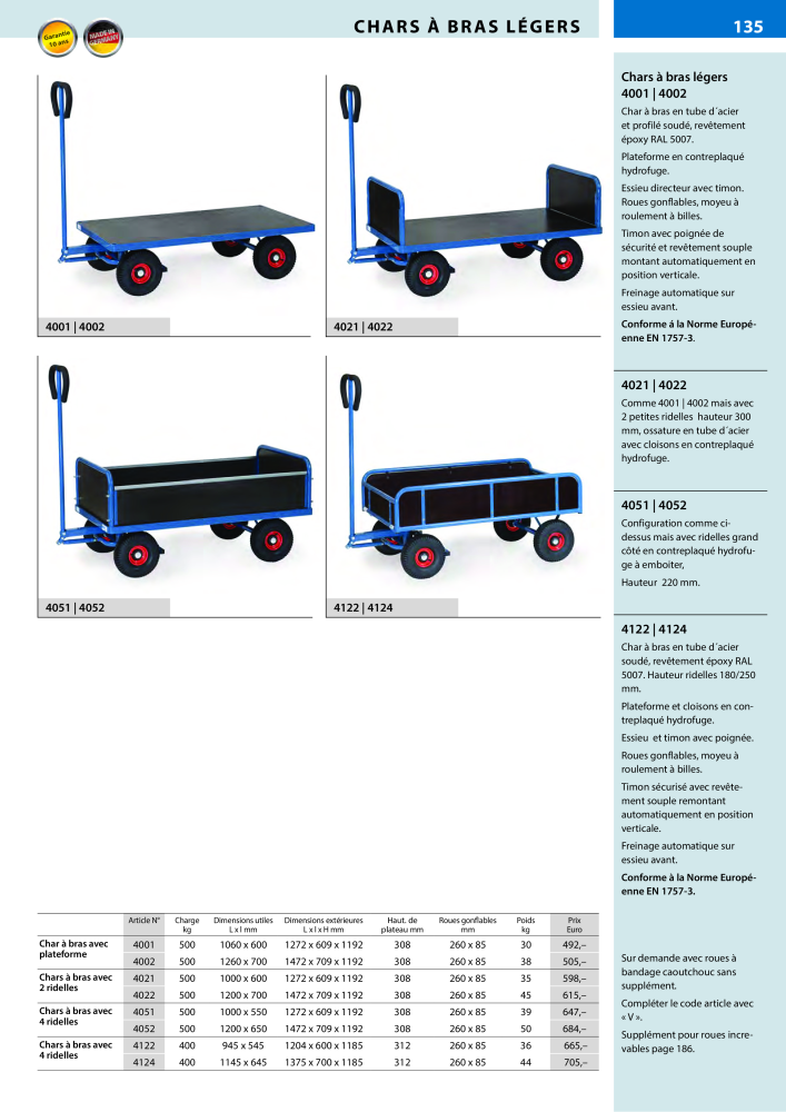 fetra Catalogue Equipements de manutention Nb. : 566 - Page 135