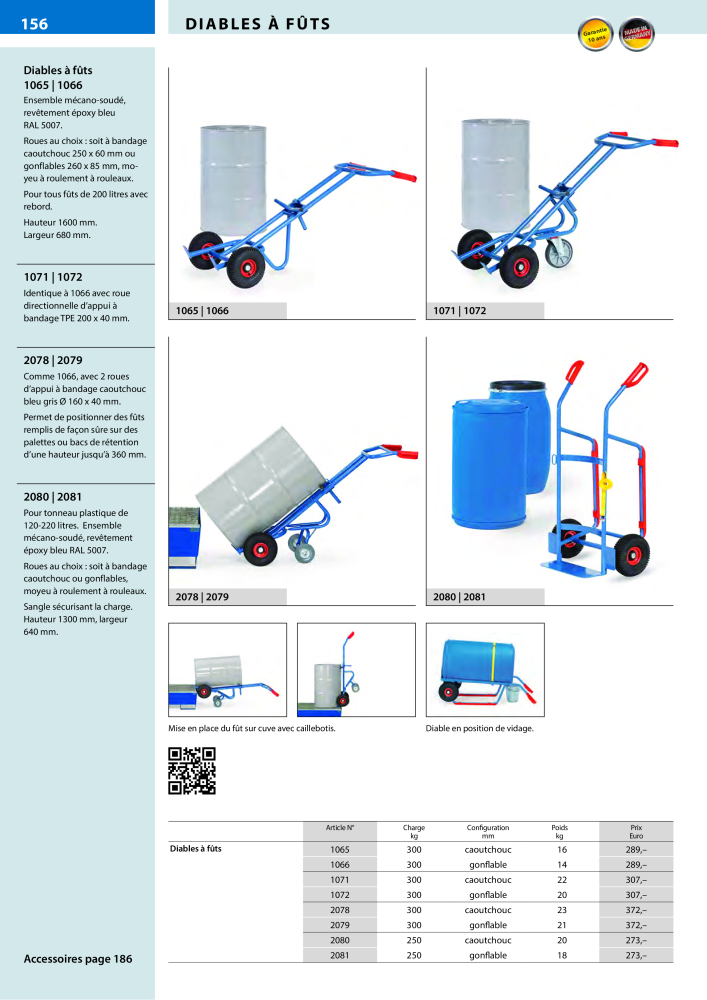 fetra Catalogue Equipements de manutention Nb. : 566 - Page 156