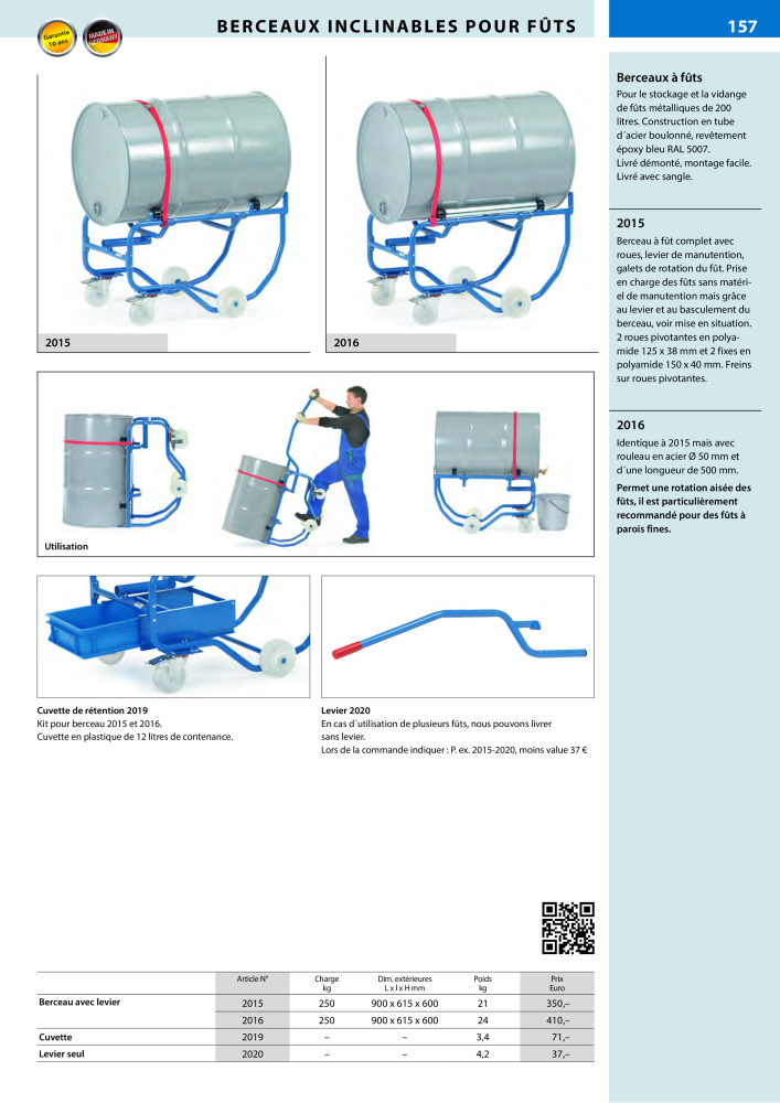 fetra Catalogue Equipements de manutention NO.: 566 - Page 157