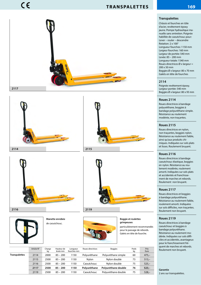 fetra Catalogue Equipements de manutention Nb. : 566 - Page 169