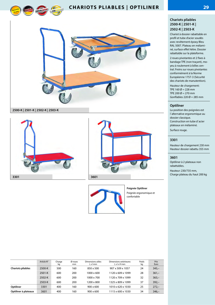 fetra Catalogue Equipements de manutention Nb. : 566 - Page 29