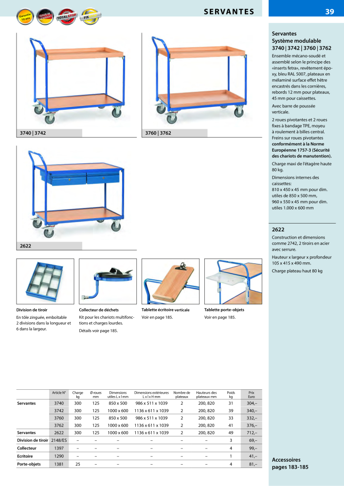 fetra Catalogue Equipements de manutention Nb. : 566 - Page 39