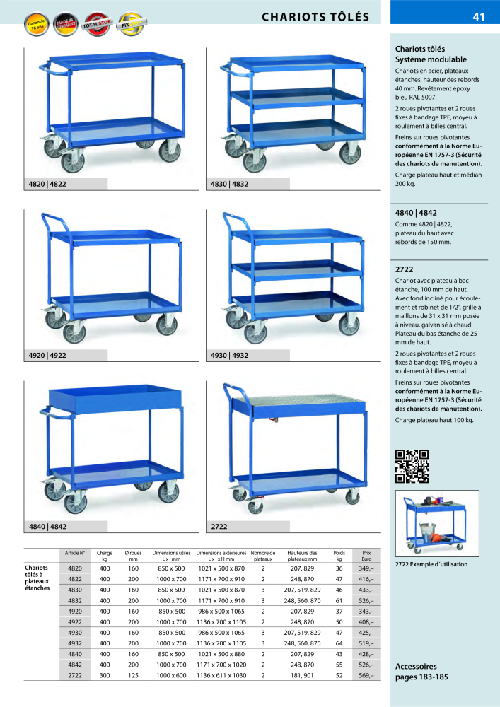 fetra Catalogue Equipements de manutention Nb. : 566 - Page 41