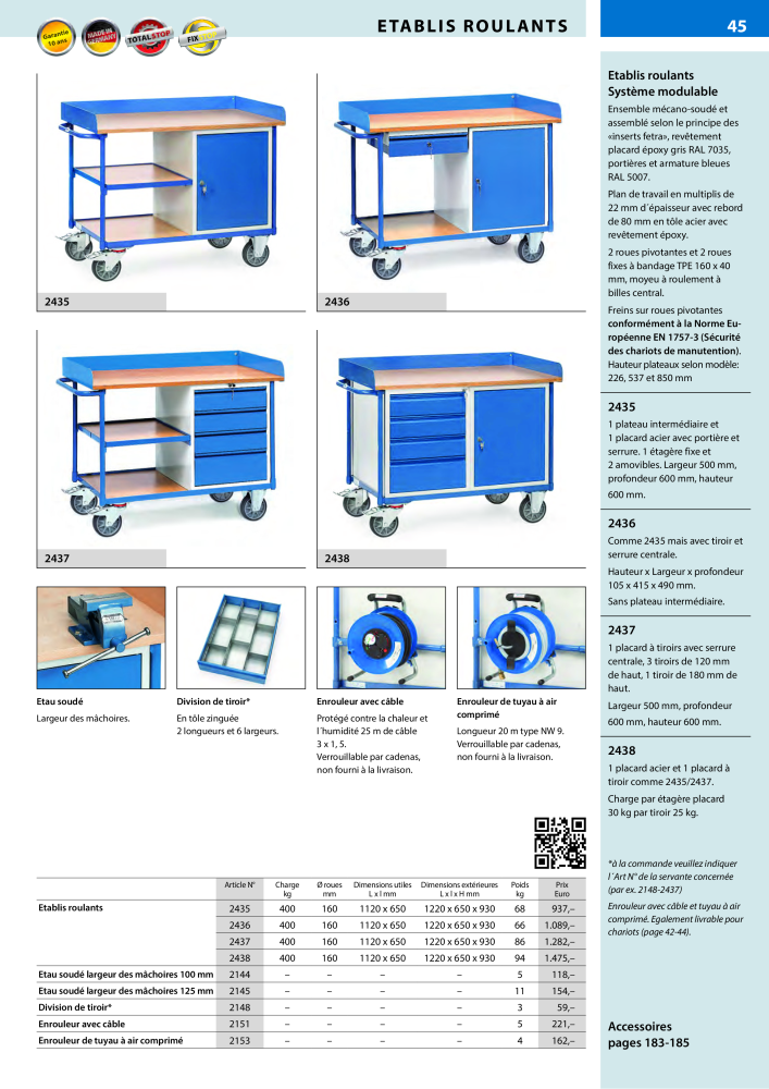 fetra Catalogue Equipements de manutention Nb. : 566 - Page 45