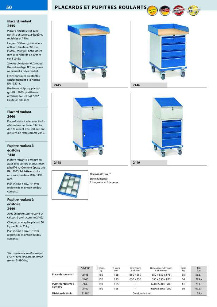 fetra Catalogue Equipements de manutention Nb. : 566 - Page 50