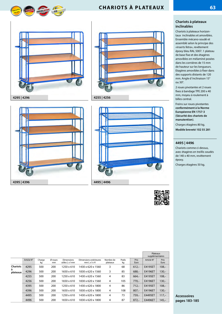 fetra Catalogue Equipements de manutention NR.: 566 - Pagina 63