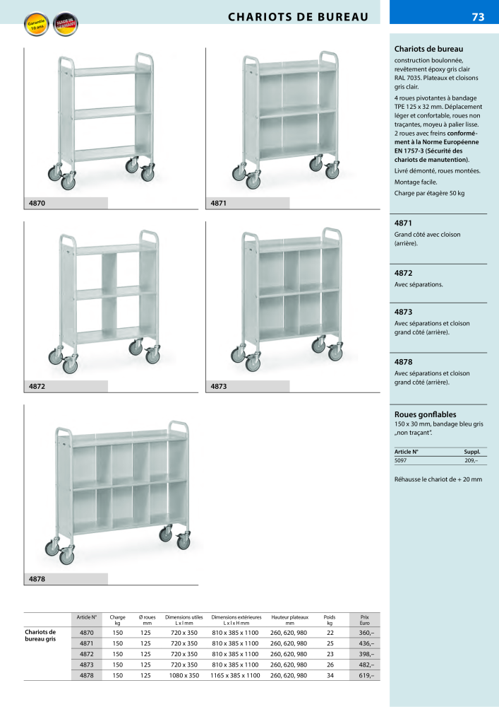 fetra Catalogue Equipements de manutention NR.: 566 - Seite 73