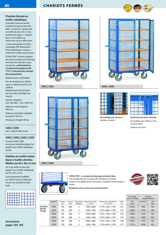 fetra Catalogue Equipements de manutention Nb. : 566 - Page 80