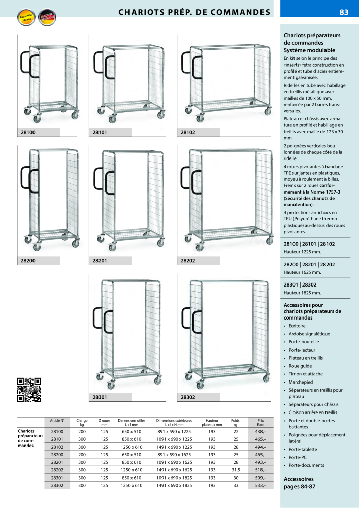 fetra Catalogue Equipements de manutention Nb. : 566 - Page 83