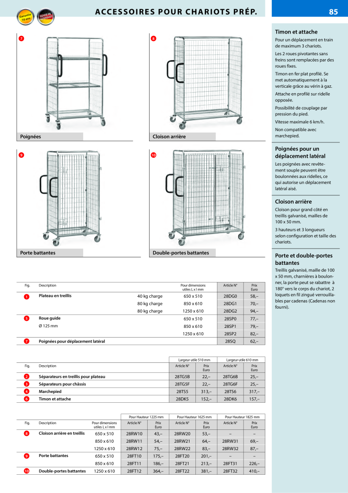 fetra Catalogue Equipements de manutention NR.: 566 - Pagina 85