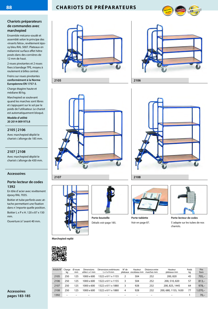 fetra Catalogue Equipements de manutention Nb. : 566 - Page 88