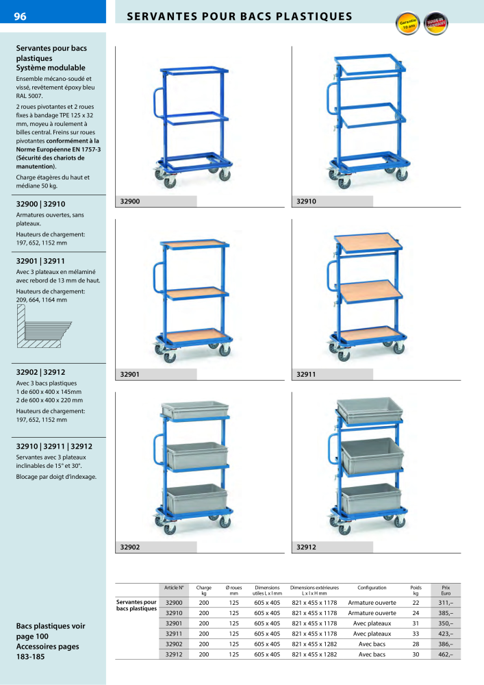 fetra Catalogue Equipements de manutention Nb. : 566 - Page 96