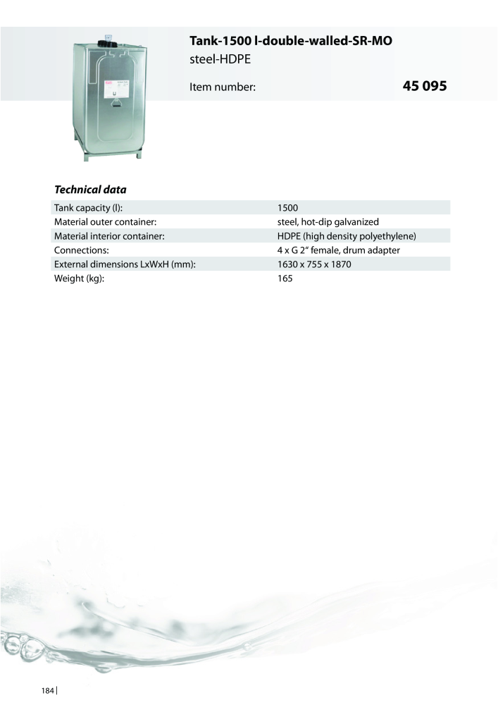 PRESSOL Catalogue Tanks Nb. : 603 - Page 182