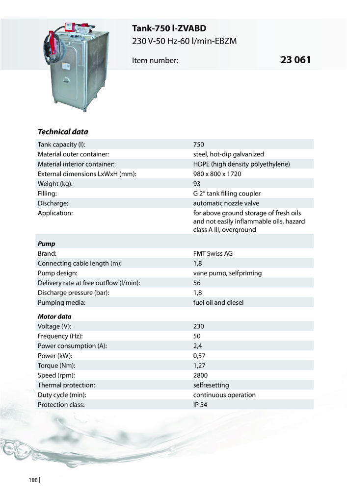 PRESSOL Catalogue Tanks Nb. : 603 - Page 186