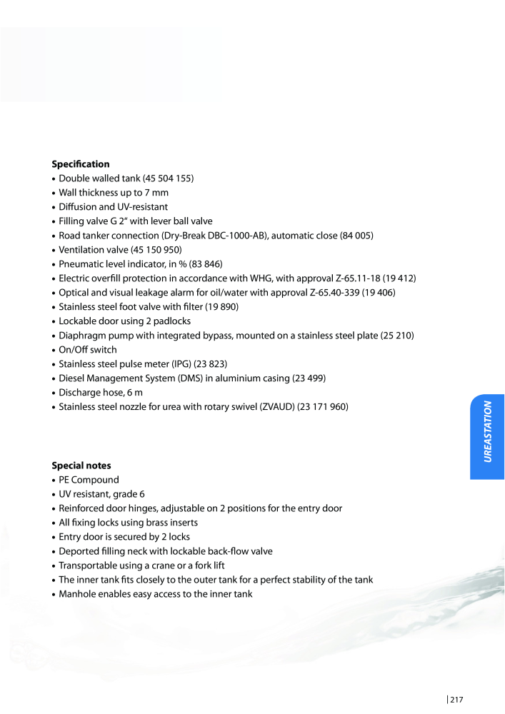 PRESSOL Catalogue Tanks NO.: 603 - Page 215