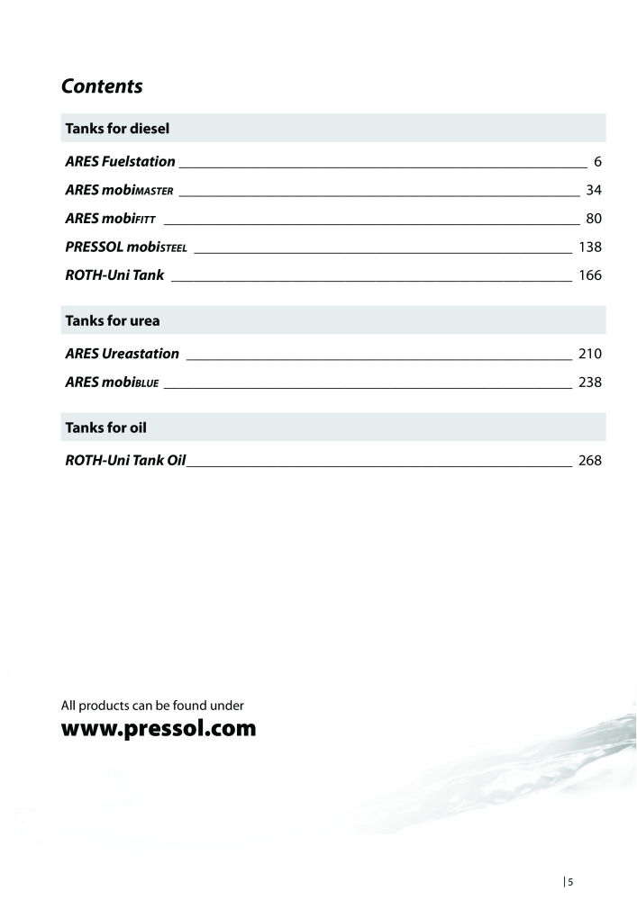 PRESSOL Catalogue Tanks NO.: 603 - Page 3