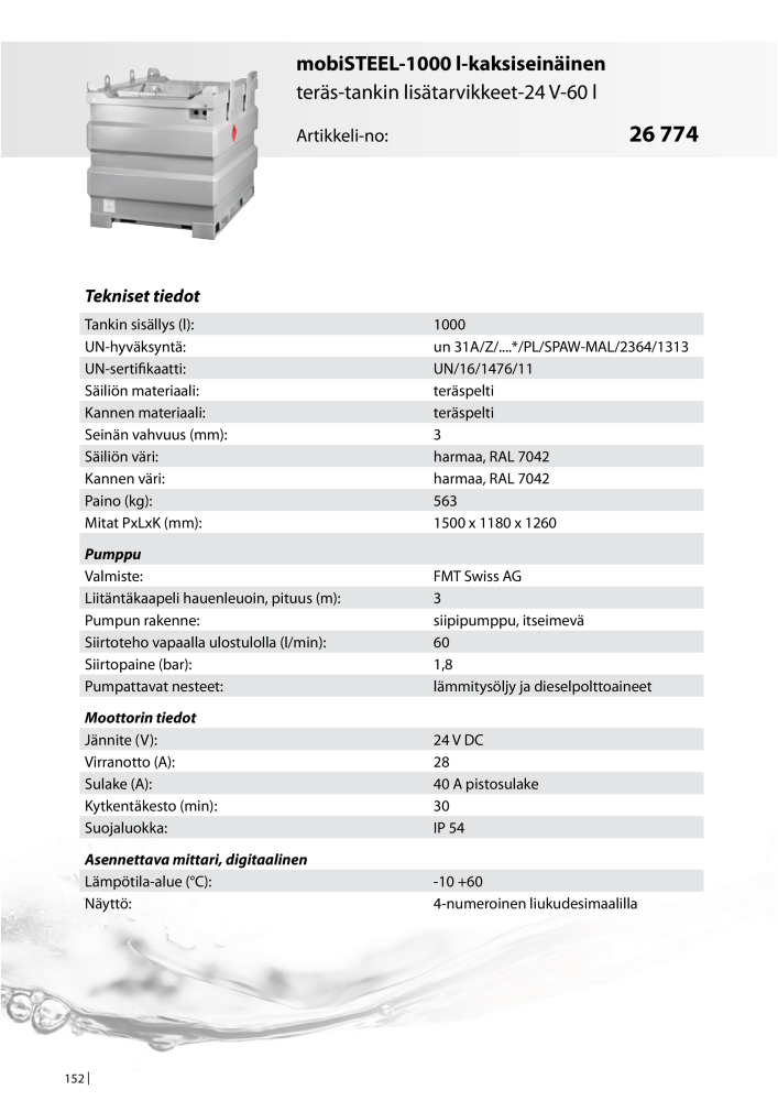 PRESSOL TUOTELUETTELO TANKIT NO.: 647 - Page 152