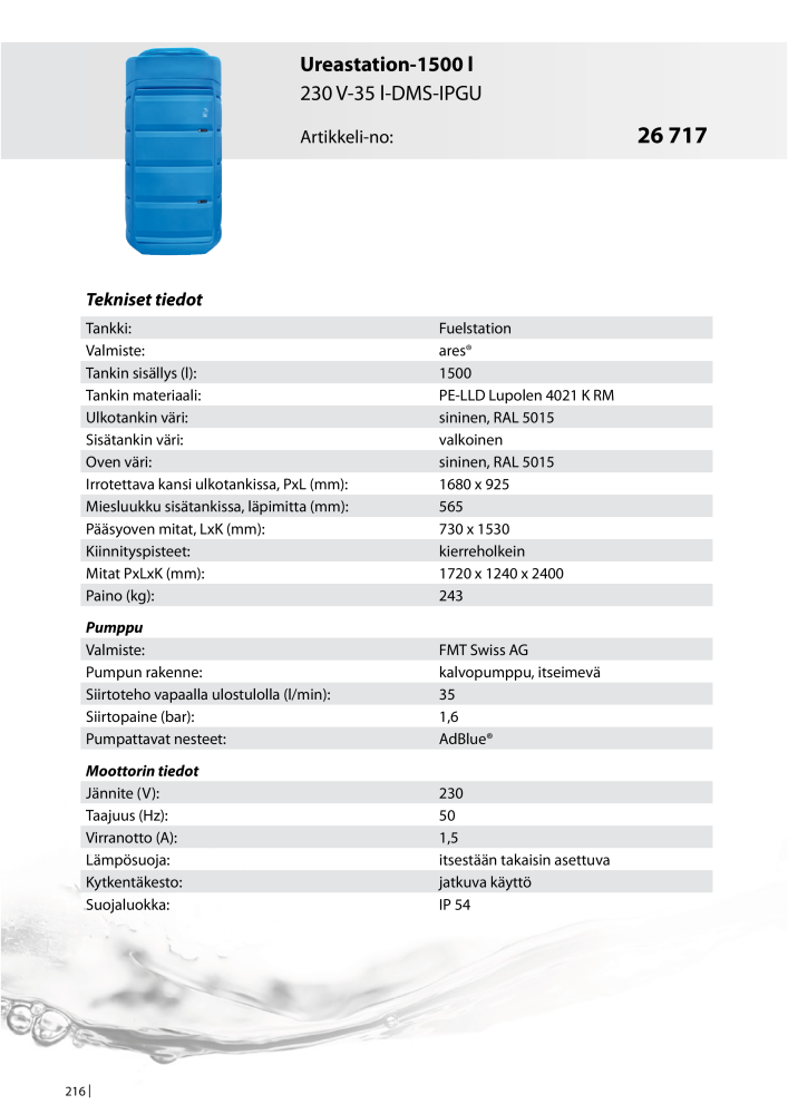 PRESSOL TUOTELUETTELO TANKIT NO.: 647 - Page 216