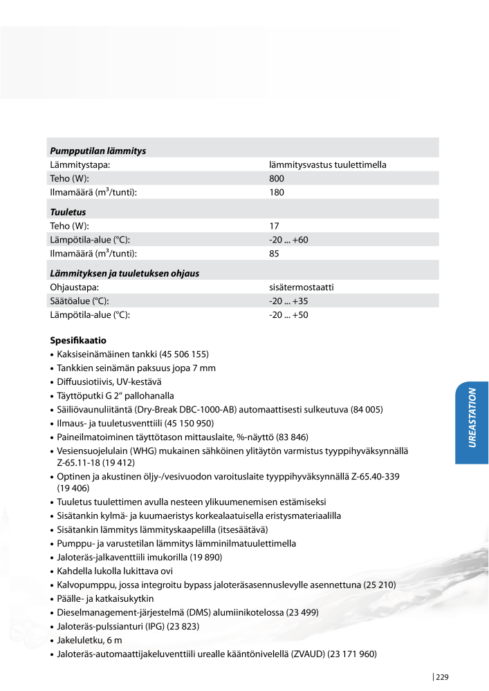 PRESSOL TUOTELUETTELO TANKIT NO.: 647 - Page 229