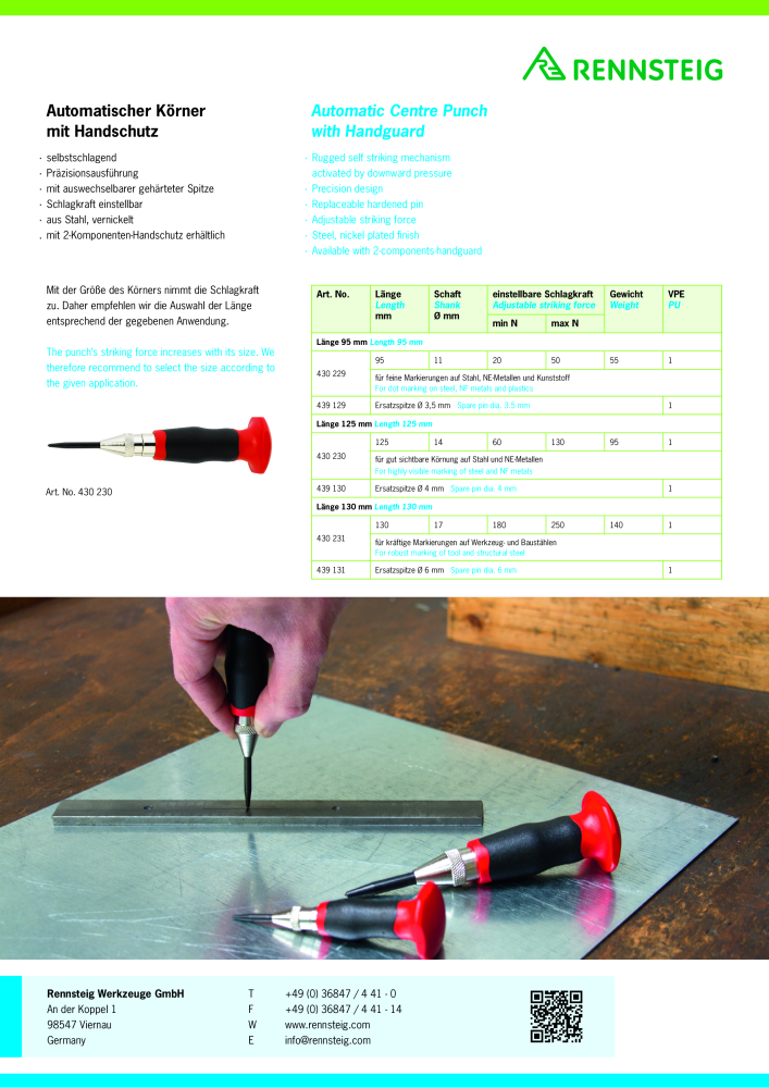 RENNSTEIG automatischer Körner mit Handschutz NO.: 65 - Page 2