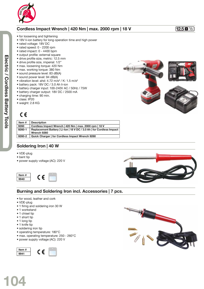 KRAFTMANN by BGS technic Catalog Hand tools NR.: 654 - Strona 107