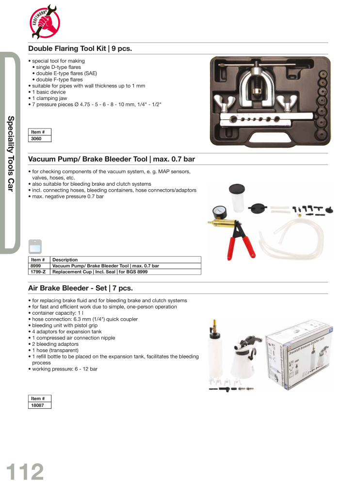 KRAFTMANN by BGS technic Catalog Hand tools Nb. : 654 - Page 115