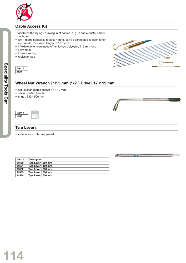 KRAFTMANN by BGS technic Catalog Hand tools Č. 654 - Strana 117