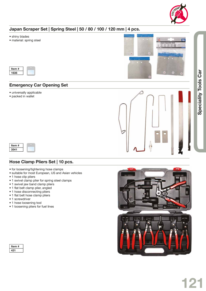 KRAFTMANN by BGS technic Catalog Hand tools Č. 654 - Strana 124