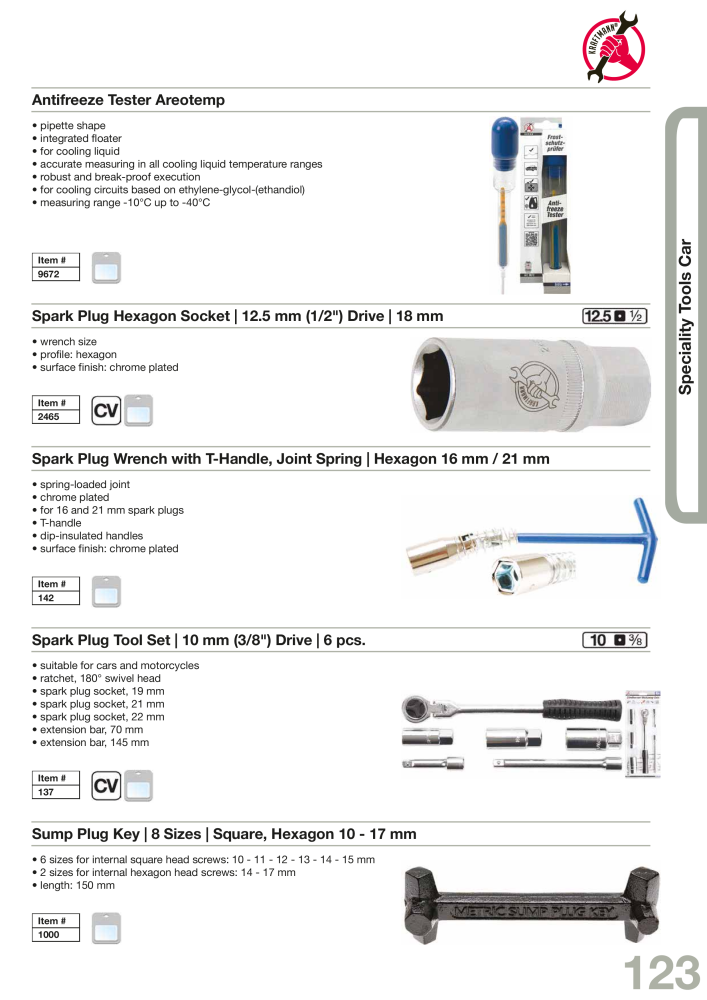 KRAFTMANN by BGS technic Catalog Hand tools Č. 654 - Strana 126