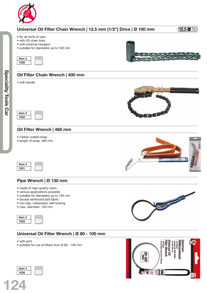 KRAFTMANN by BGS technic Catalog Hand tools Nº: 654 - Página 127