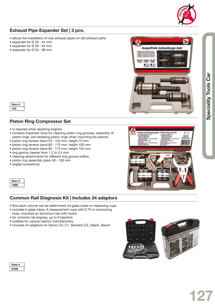 KRAFTMANN by BGS technic Catalog Hand tools Nº: 654 - Página 130