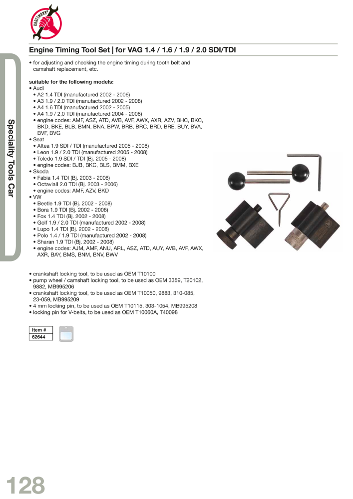 KRAFTMANN by BGS technic Catalog Hand tools NO.: 654 - Page 131