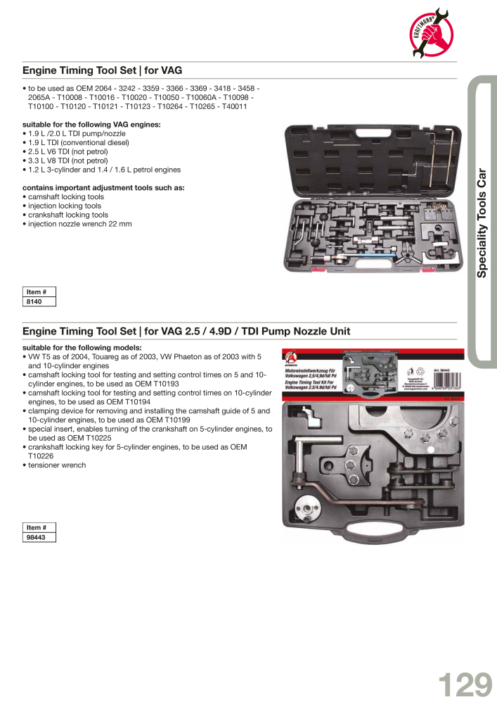 KRAFTMANN by BGS technic Catalog Hand tools Nº: 654 - Página 132