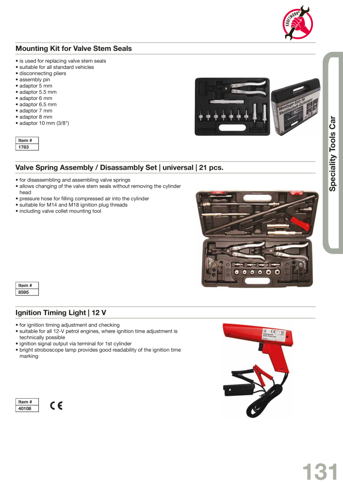 KRAFTMANN by BGS technic Catalog Hand tools NO.: 654 - Page 134