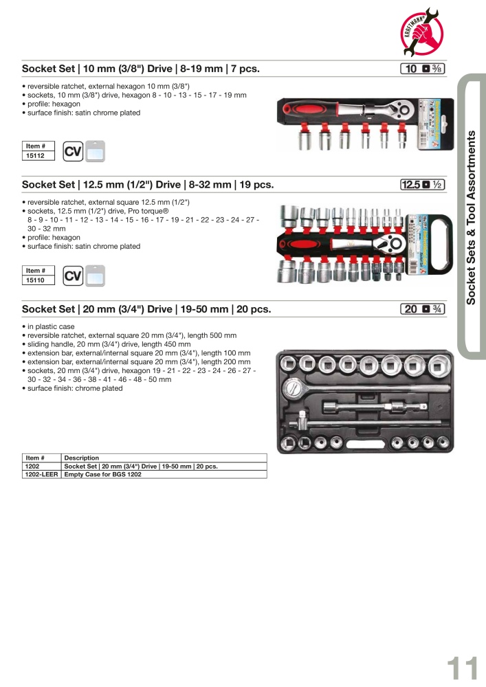 KRAFTMANN by BGS technic Catalog Hand tools Nb. : 654 - Page 14