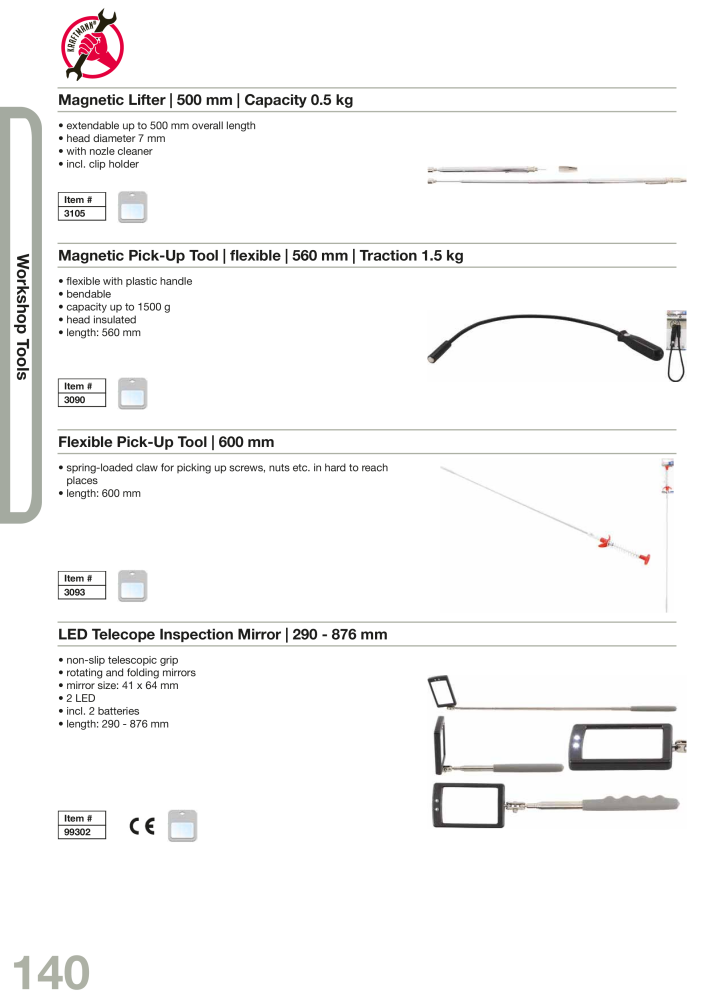 KRAFTMANN by BGS technic Catalog Hand tools NO.: 654 - Page 143