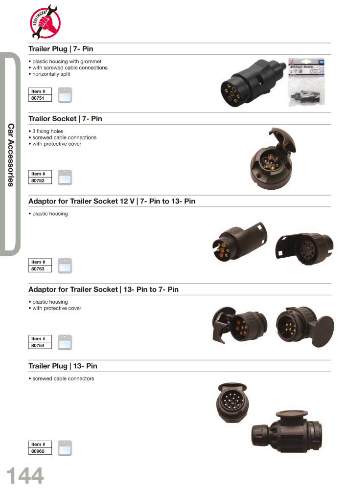 KRAFTMANN by BGS technic Catalog Hand tools NO.: 654 - Page 147