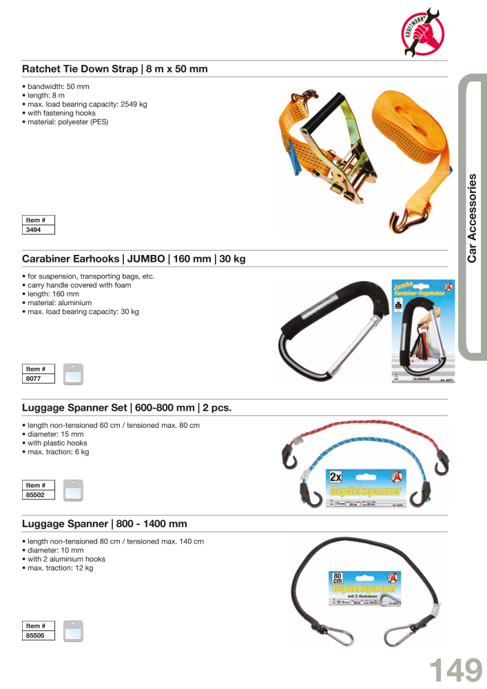 KRAFTMANN by BGS technic Catalog Hand tools Nº: 654 - Página 152